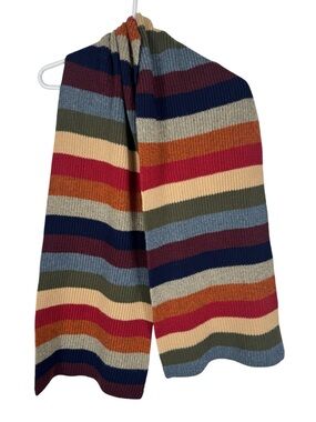 GAP 100% Lambswool Stripe Knit Scarf